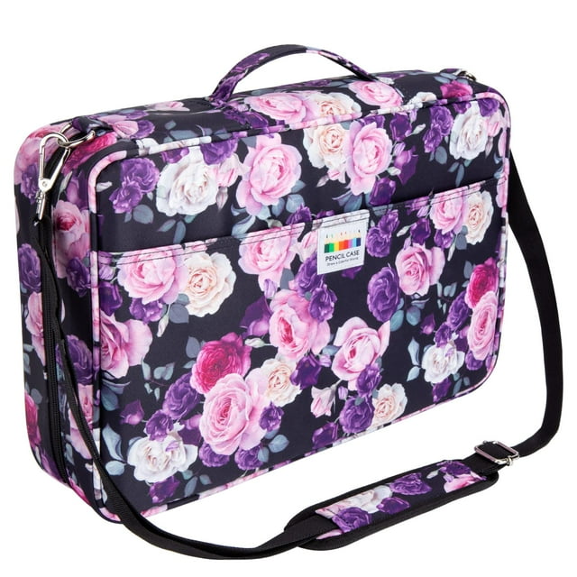 Estuche para lápices YOUSHARES, color morado y rosa, 40 x 28 x 10 cm, 1,5 kg