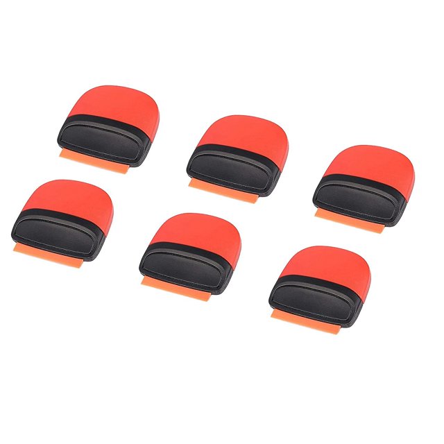 Mini raspadores de afeitar de plástico, 6 piezas compatibles con la eliminación de pegatinas de vidrio para ventanas
