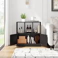 thumbnail image 4 of Costway 1 PCS Bookshelf with Cabinet 3-Cube Bookcase 3-Tier Book Shelf for Living Room Office Black, 4 of 10