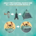 thumbnail image 2 of KidCo PeaPod Camp Lightweight Portable Baby Toddler Travel Tent, Seafoam, 2 of 7