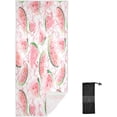 thumbnail image 2 of Dreamtimes Beach Towels Watercolor Watermelon Slices Camping Towels Red White Fruit Sand Free Beach Towel, 30"x60" Large Beach Towels Quick Dry Bath Travel Towels Pool Yoga Beach Mat for Men Women, 2 of 7