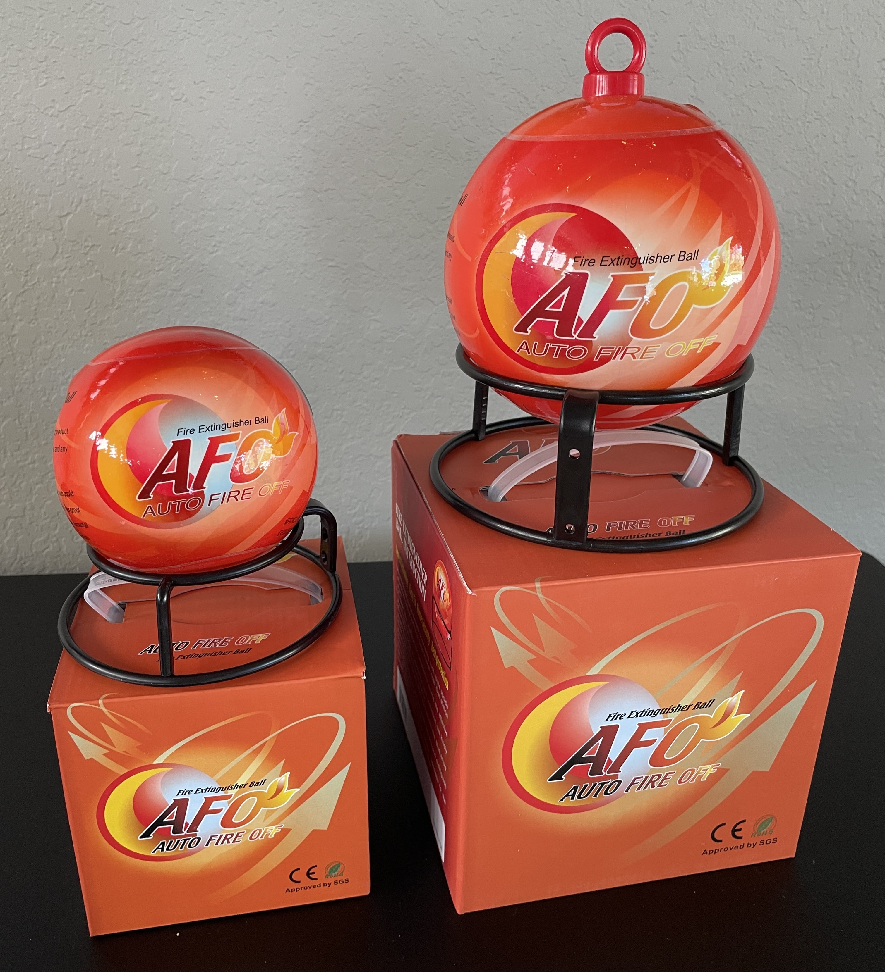 Alamo Automatic Fire Extinguisher Ball with Bracket Stand, Self