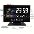 thumbnail image 4 of HLONK Digital Alarm Clock with Weather Display  Thermometer And Humidity Monitor  Suitable for Decoration in Living Rooms  Bedrooms  And Desks. A Smart Digital Clock with LED Screen for T, 4 of 6