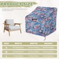 thumbnail image 5 of Renewold Waterproof Outdoor Chair Covers UV Resistant Patio Adirondack Rocking Chair Covers Recliner Chair Protector Fits up to 32W x 35D x 36H Inches, Plum Blossom Blue, 5 of 7