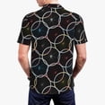 thumbnail image 2 of Polo Shirts for Men, Bike wheel colorful Cuteness Casual Mens Polo Shirts Short Sleeve Button Down Classic Mens Golf Polo Shirts, 2 of 7