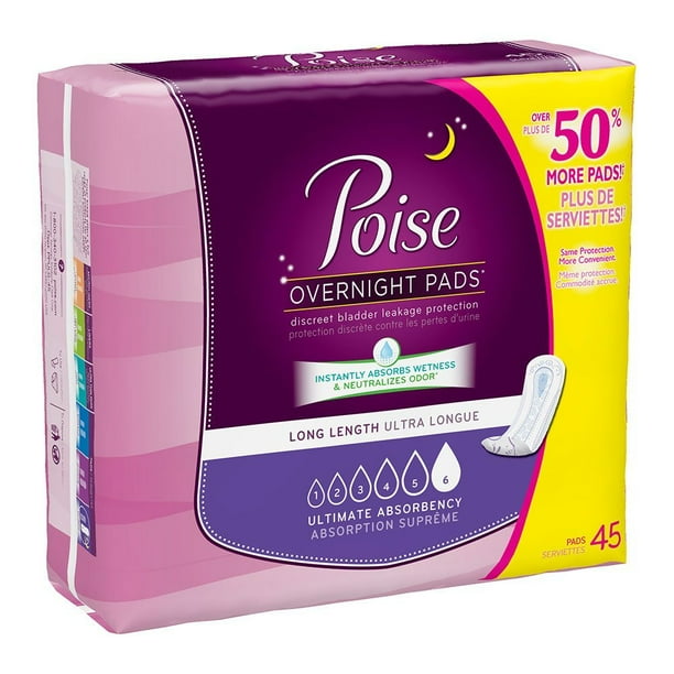 Poise Ultimate Bladder Control Pad Heavy Absorbency, Long, 45 Ct, 2