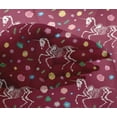 thumbnail image 4 of oneOone Viscose Chiffon Maroon Fabric Skull Craft Projects Decor Fabric Printed By The Yard 42 Inch Wide, 4 of 4