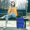 thumbnail image 6 of HOZVOMI Folding Handheld Shopping Tow Wheel Bag - Portable Trolley Grocery Cart with 360° Rotating Wheels, 6 of 6