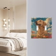 thumbnail image 5 of Dailycode Light Switch Plate Covers 3 Gang Wall Plate Plastics Outlet Covers for Kitchen Home Office Decor Retro Blue Sky Flower Dog, 5 of 8