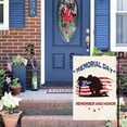 thumbnail image 3 of Rdsfhsp Memorial Day Patriotic Linen Garden Flag 12x18 inch Double Sided for Outside, Remember and Honor American Veteran Soldier 4th of July Holiday Yard Flag, 3 of 5