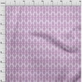 thumbnail image 4 of oneOone Cotton Jersey Light Purple Fabric Asian Block Print Diy Clothing Quilting Fabric Print Fabric By Yard 58 Inch Wide, 4 of 4