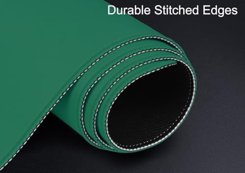 Large Gaming Mouse Pad, XXL Extended Computer Keyboard Mouse Mat with Stitched Edges, 31.5" x 15.7" Non-Slip Waterproof Rubber Base Office Big Long Mousepad for Work, Game, Office, Home, Green