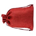 thumbnail image 3 of Inteprter 50 Uds. Bolsa de lino con cordón organizador de joyas bolsa de almacenamiento de té portátil para el hogar Almacenamiento y organización del hogar vino rojo 10x14cm Inteprter HA5722-27, 3 of 6
