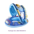 thumbnail image 1 of Anillos De Natación Aro salvavidas de PVC suave con parasol conveniente para las vacaciones de verano (azul) Ndcxsfigh  Para Estrenar, 1 of 5