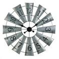 thumbnail image 3 of Accent Plus 10019020 Galvanized Windmill Wall Clock, Blue, 3 of 3