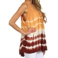 thumbnail image 4 of Sakkas Dakota Sky Sleeveless Blouse - Orange Cream - One Size, 4 of 6