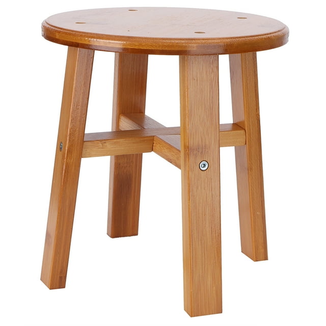 Taburete para nios, banco para nios, asiento para nios, taburete de bambú, seguro para el hogar, sala de estar, nios, liso LYUMO Bancos Escalón