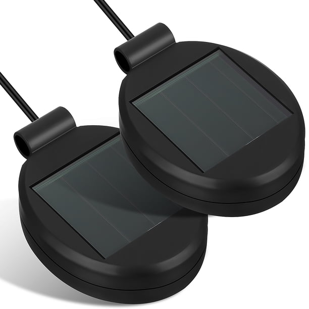 ColoMX 2 paneles solares de repuesto para luces de jardín - Panel de luz para exteriores - Accesorios para farolas solares - Estética para jardines al aire libre