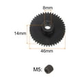 thumbnail image 2 of Mod 1 44T Pinion Gear 8mm Bore Hardened Steel Motor Rack Spur Gear for RC Car Truck Gear Drive, 2 of 6
