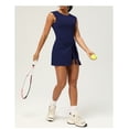 thumbnail image 2 of Top-kevin Womens Tank Tennis Golf Dress with Built-in Bra Shorts Cross Backless Twist Front Hem Athletic Dresses, 2 of 8