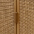 thumbnail image 5 of Teamson Home Hatteras Modern Cabinet, Storage with Rattan Doors & Adjustable Shelves, Solid Wood Frame, 5 of 11