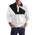 thumbnail image 1 of PEASKJP Polo Homme Coupe Régulière Doux Col Rond Moderne T-Shirt Classique, Blanc TTTG, 1 of 4