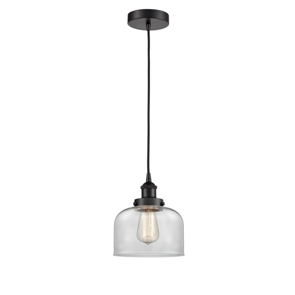 Innovations 616-1PH-BK-G72-LED One Light Mini Pendant from Franklin Restoration collection
