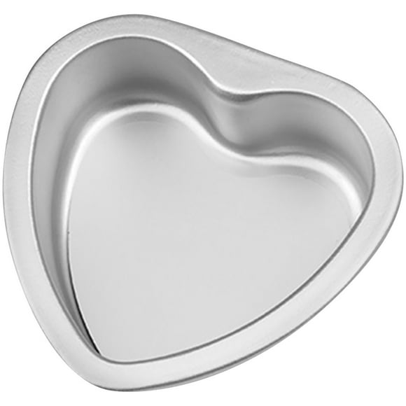 Molde para pasteles DIY con forma de corazón, molde reutilizable de aleación de aluminio, molde para pasteles extraíble.