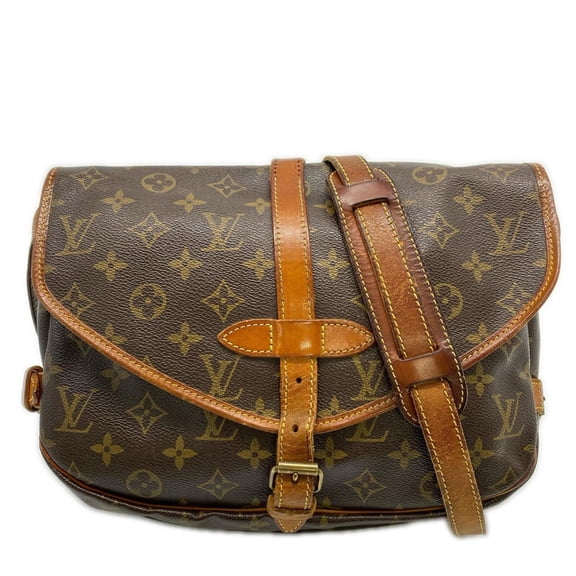 Pre-Owned LOUIS VUITTON Monogram Saumur 30 M42256 Shoulder Bag in Brown Coated Canvas and...