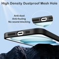 thumbnail image 4 of Magnetic for iPhone 15 Case Compatible with Magsafe [Glass Lens Camera Protector] Shockproof Hard PC Matte Back Protective Soft TPU Edge Phone Cases for iPhone 15 Black, 4 of 14