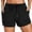 Swim Shorts Women Z05 Black, variant on FASHOFT Long Swim Board Shorts for Women High Waisted Quick Dry Beach Swim Shorts with Liner Pockets Swimsuit Bottoms Black L