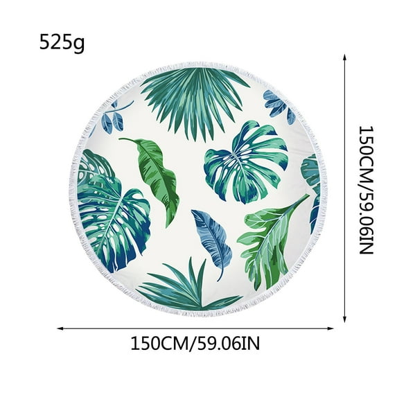 OAVQHLG3B Tropical Plant Banana Leaf Multifunctional Bath Towel Beach Towel Floor Mat