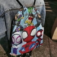 thumbnail image 4 of Spidey and his Amazing Friends-theme Drawstring Backpack Sports Gym Bag Water Resistant String Bag Cinch Bag12"X16"（30X40cm）, 4 of 6