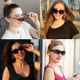 thumbnail image 2 of Gafas de Sol Polarizadas para Mujer HAOLOTA con Pedrería y Protección UV400, 2 of 7