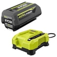 thumbnail image 1 of Batería y cargador rápido RYOBI de 40 V y 4,0 Ah, iones de litio, 1 of 3