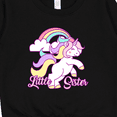 thumbnail image 3 of Inktastic Little Sister Unicorn Toddler Sweatshirt, 3 of 4