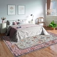 thumbnail image 6 of GLN Rugs Ayder - Indoor, Machine Washable Area Rug 9'5"x12' Turkish Traditional Pink Home Carpet, 6 of 7