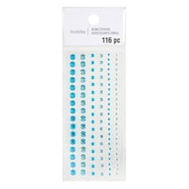 12 Packs: 116 ct. (1392 total) Turquoise Assorted Rhinestone Stickers by Recollections