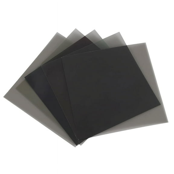Linear Polarizer Film LCD/LED Polarized Filter Polarizing for Polarization Photograph 10X10cm ,5PCS No Adhesive