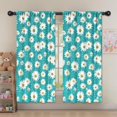 thumbnail image 5 of Blackout Kids Curtains,Turquoise Daisy Flower Pattern Childrens Insulated Curtains Set Of 2,Bedroom Essentials,Toddler Room Decor 52"x63", 5 of 5