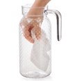 thumbnail image 3 of 2 Pack 34 Oz Acrylic Pitcher with Lid and Spout, Small Clear Pitcher Fridge Water Jug Ice Tea Pitchers Cold Hot Beverage Carafe for Lemonade, Coffee, Juice, 3 of 7