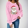 thumbnail image 5 of ShiShine Retro Santa Sweatshirt for Women Vintage Christmas Sweaters Crewneck Oversized Long Sleeve Tops, 5 of 5