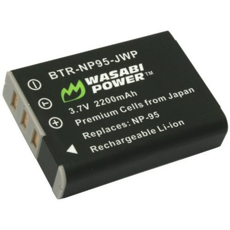 Wasabi Power Battery for Fujifilm NP-95 and Fuji FinePix REAL 3D W1, X100, X100S,