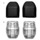 thumbnail image 2 of Scienceny Paquete de 2 silbatos de advertencia de animales de plástico ABS para automóviles, silbatos autoadhesivos para motocicletas y Automoción decorativa y accesorios Transparente, 2 of 6