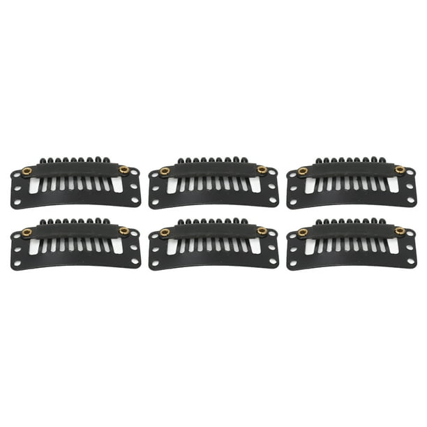 Clips para extensiones de cabello, 100 unidades, 9 dientes, clips para extensiones de cabello, clips para pelucas, elegantes y modernos