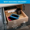 thumbnail image 2 of Docking Drawer Blade Duo Outlet | Create organized spaces in Kitchen, Bathroom, Closet drawers, Declutter Counters | (4) 15 amp, White, 2 of 7