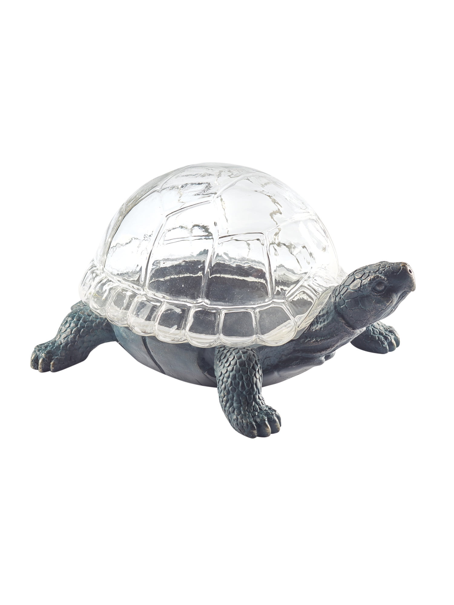Art & Artifact Turtle Shaped Glass Terrarium Glass Shell Dome Indoor