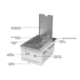 thumbnail image 6 of NewAge Products Outdoor Kitchen Performance Side Burner with Cabinet, 6 of 14