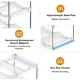 thumbnail image 2 of FOUKUS Water Bottle Organizer 4-Tier Stackable Holder – Fits 12 Large 40oz Tumblers Compatible with Stanley Cup, Modular Storage Rack – Clear Plastic Organizer for Cabinet, Kitchen, Pantry, Fridge, 2 of 6