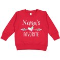 thumbnail image 2 of Inktastic Nana's Favorite Heart Grandchild Toddler Sweatshirt, 2 of 4